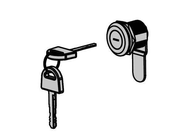 AN-MOTORS ASB.6.03-K Замок в комплекте с ключами 