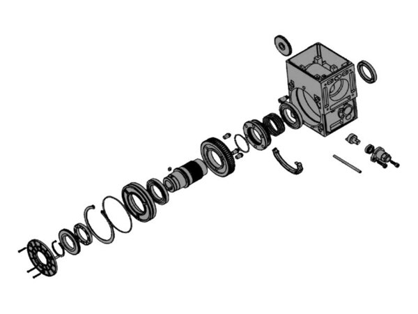AN-MOTORS ASI.102 Редуктор ASI50 в сборе 