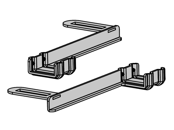 Alutech RTO.34-F Набор кронштейнов конечных положений для магнитов 